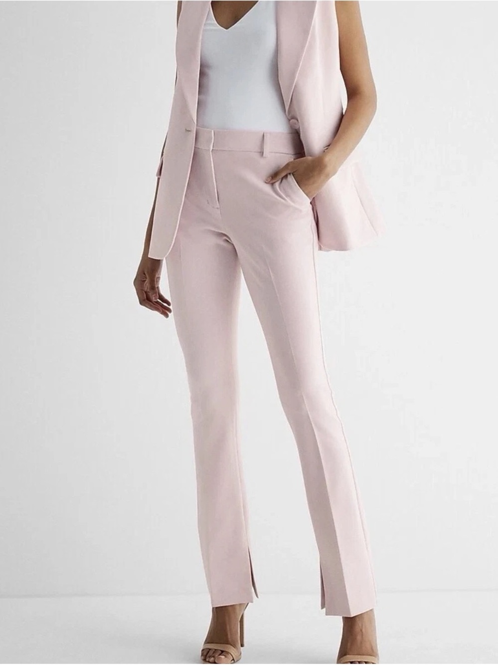 Express Tailored Pink Dress Pants